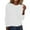 White, variant on WTXUE Long Sleeve Round Neckline, Women's Spring/Summer Crewneck Sweater Pullover Knit with Solid Color Thin d Warm Top/Autumn Coat Gold XXL