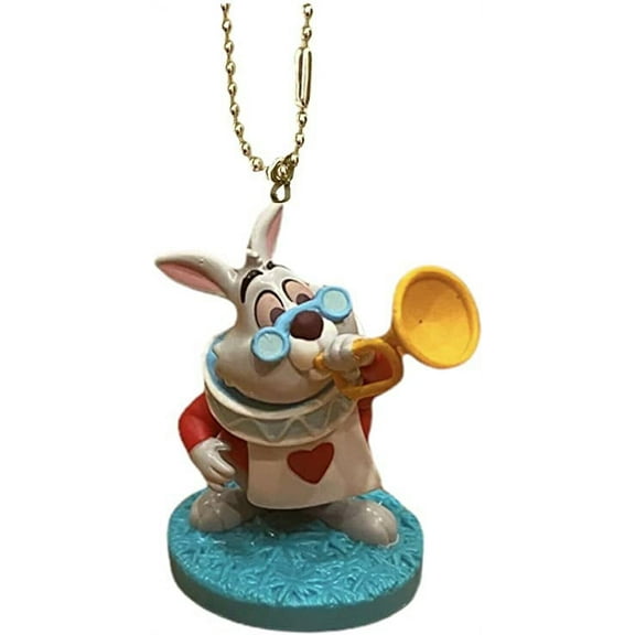Alice In White Rabbit Keychain Dangler Ornament Figure Figurine Charm New