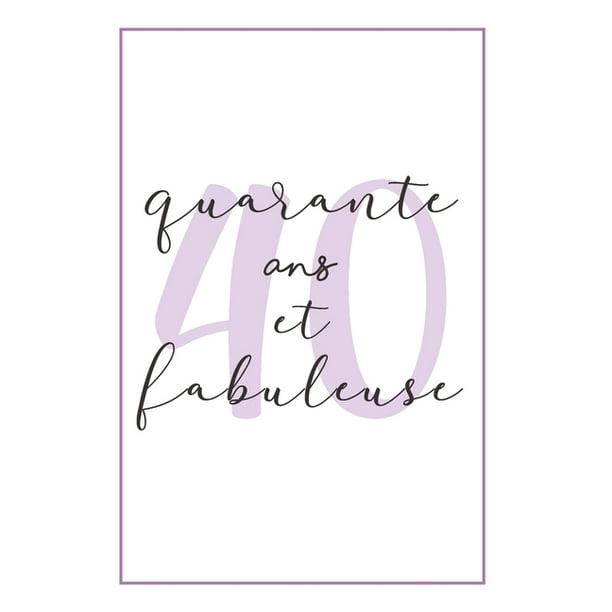 Anniversaire 40 Ans Pour Elle Carnet De Notes Idee Cadeau Pratique Et Original Pour Celebrer L