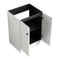 thumbnail image 6 of 24" Freestanding Bathroom Shelf Unit - White Plywood, Soft-close, Intriguing Vanity Soft-close Doors, Modern Furniture, 6 of 6