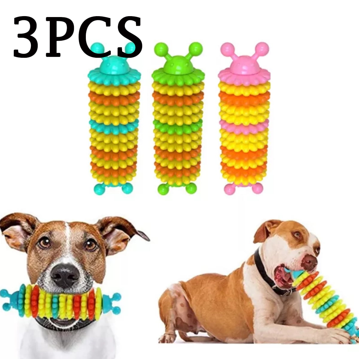 1packs Dog Chew Bone Toy for Aggressive Chewers: Especially Chewy Natural Rubber, Puppy Chew Toy, Durable and Almost Indestructible for Medium and