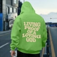 thumbnail image 3 of Christian Hoodies for Men Jesus Loves You Letter Graphic Faith Sweatshirt Y2K Oversized Long Sleeve Hooded Pullover, 3 of 7
