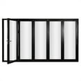 thumbnail image 3 of KaMic 144" x 96" 5 Panels Alumium Folding Door In Black, Folded Out From Left To Right, 3 of 4