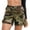 Camo, variant on FEN AI FEN AI Womens Black Cargo Shorts Elastic Waist Casual Summer Shorts Bermuda Hiking Outdoor Short with 5 Pockets