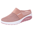 thumbnail image 2 of Domzle Slip-On Mules Sneakers for Women 2026 Backless Knit Comfortable Lightweight with Arch Support Walking Shoes for Travel House Office Pink 42, 2 of 7