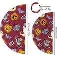 thumbnail image 3 of FMSHPON Halloween Pumpkin Cats Xmas Christmas Tree Skirt Stand Mat for Holiday Party Decoration Indoor Outdoor 36 inches, 3 of 6