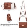 thumbnail image 5 of FALAN MULE Small Crossbody Bag for Women Leather Shoulder Purse Lightweight Handbag with Adjustable Strap, 5 of 6