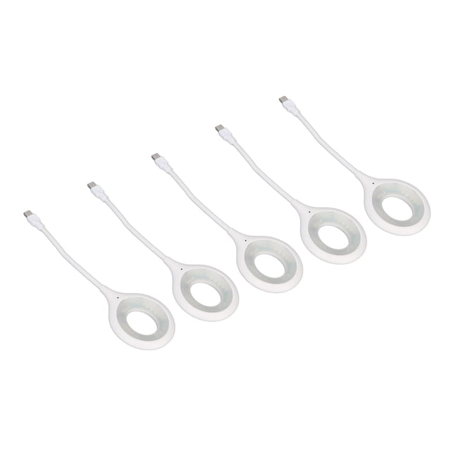 Voice Activated Night Light, White Eye 3 Colors USB Voice Control Night Light Intelligent 5pcs Small Portable For Office For Bedroom