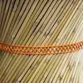 thumbnail image 4 of Natural Geo Decorative Handwoven Orange/Brown Accent Stool, 4 of 5