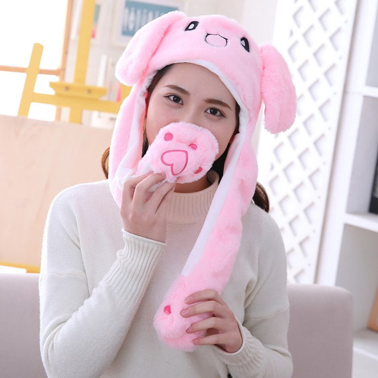 Red Rabbit Ears Caps Pinch Ears 