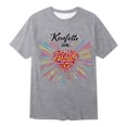 thumbnail image 4 of Shadoumai Toddler Shirts Girls Letter Print Crewneck Shirt Short Sleeve T-Shirt Comfortable Basic T Shirt Toddler Girl Clothes, 4 of 4