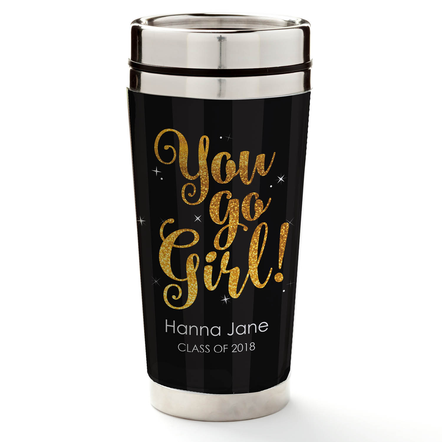 You Go Girl Personalized Graduation Travel Mug