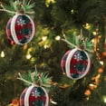 thumbnail image 3 of Christmas Ornaments Christmas Ball Pendant, Decorative Shatterproof Christmas Tree Pendants Hanging 80mm Christmas Baubles Balls Ornaments Set Pack Of 3 Pcs, 3 of 4