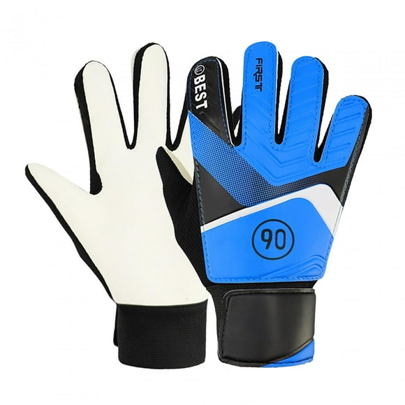 ZheElen Kids Goalkeeper Gloves Soccer Gloves Nonslip Breathable Gloves Green Goalie Soccer Blue 6