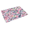 thumbnail image 2 of CADecor Doodle Flower Circles Ethnic Floral Non-Slip Bath Mat Rug Bath Doormat Floor Rug 30x18 inches, 2 of 2
