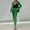 Green, variant on Women's Two Piece Sets Pants Suits Dressy Business Casual Outfits Professional Blazer Pantsuits Set Work Office Fashion City Work Intellectual XL Pink
