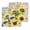 Yellow, variant on Sunflowers Kitchen Dish Towels for Drying Dishes Set of 2, Botanical Floral Farmhouse Retro Wood Grain Waffle Weave Microfiber Hand Tea Bathroom Towels Quick Dry & Absorbent Towel 12x12