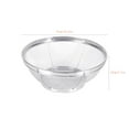 thumbnail image 2 of Lssam Kitchen Colander, Fine Mesh Strainer and Pasta Rice Sieve, Stainless Steel Bowl with Stable Base for Draining Rinsing, Compact 12.2-Inch, 2 of 2