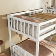 thumbnail image 5 of Bellemave Bunk Bed Twin Over Twin with Storage, Solid Wood Bunk Bed Frame with 2 Drawers, Twin Bunk Beds Built-in Ladder for Bedroom  (White), 5 of 8