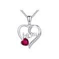 thumbnail image 2 of SeekLGT Heart Shaped Pendant Necklace for Women Elegant Mother Day Gifts Jewelry I Love You Mom Necklace for Wife Grandma from Daughter Son 1PC, 2 of 5