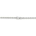 thumbnail image 4 of 925 Sterling Silver 2.75mm Beveled Oval Cable Chain 24 Inch, 4 of 7