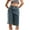 Blue, variant on Ashirexll Shorts for Women, Womens Summer Shorts, Solid Color Button Zipper Pockets Unedged Half Shorts Jeans