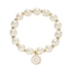 thumbnail image 1 of Imitación de perlas 26 alfabeto etiqueta pulsera de moda y versátil pulsera de cuentas de cordón elástico para las mujeres pulsera de cuentas para los seres queridos y (A F), 1 of 4