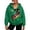 Green, variant on German Eagle Flag Graphic Zip Up Hoodie Women's Drawstring Pocket Oversized Fleece Layering Jacket 1PC S-XXXXL Plus Size Friendly
