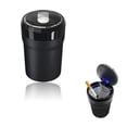 thumbnail image 2 of Car Ashtray, Portable Smokeless Cylinder Cup Holder Ash Tray, Smokeless Auto Ash Tray with Lid & LED Light, 2 of 4