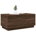 thumbnail image 4 of vidaXL Coffee Table with LED Lights Brown Oak 90x50x40 cm, 4 of 5
