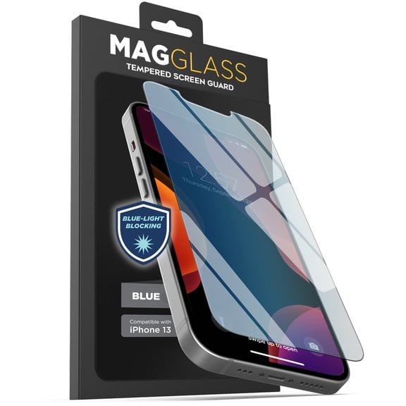 Magglass Anti Blue Light Screen Protector Designed for iPhone 13 Pro Max Tempered Glass Full Coverage Display Guard (Case Compatible)