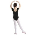 thumbnail image 3 of MSemis Girls Basic Ruffles Short Sleeve Tank Leotard Ballet Dance Bodysuit, 3 of 7