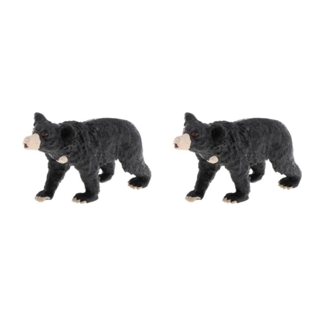 Bewildely de acción de modelo de animal estático Juguete para niños y adultos Sun Bear 2piezas Oso del sol