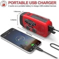 thumbnail image 5 of Emergency Solar Radio Hand Crank Weather Radio With Led Flashlight Phone Power Bank Charger, 5 of 5