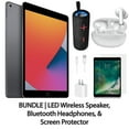 thumbnail image 1 of Restored Apple iPad 8 10.2" 128GB Space Gray (Wifi) Bundle: LED Wireless Speaker, Bluetooth Headphones, & Screen Protector (Refurbished), 1 of 7