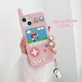 thumbnail image 2 of iPhone 14 Pro MaxRetro Phone PinkCaja Del Teléfono Kawaii Para Iphone 14 Pro Max,Caja Del Teléfono Retro De Dibujos Animados Lindo Con Llavero Retro Clásico Teléfono Celular 3d Cas, 2 of 5
