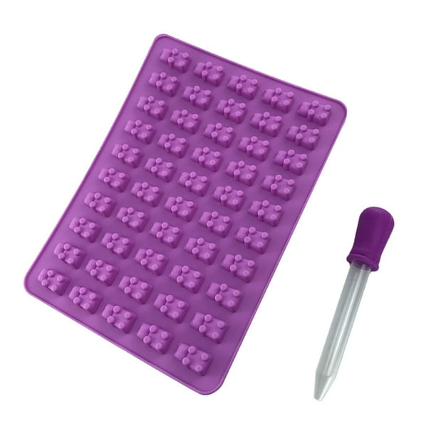 Molde para fondant Kearding de silicona antiadherente para pastelería color violeta