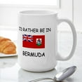 thumbnail image 6 of CafePress - I'd Rather Be In Bermuda Large Mug - 15 oz Ceramic Large White Novelty Mug, 6 of 6
