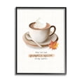 thumbnail image 2 of Stupell Industries The Pumpkin Spice to My Latte Romantic Phrase Paintings Gray Framed Art Print Wall Art, 11x14, by House Fenway, 2 of 5