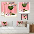 thumbnail image 4 of Designart Heart Shaped Valentine House Plant FLOAT FRAME WALL ART, 4 of 4