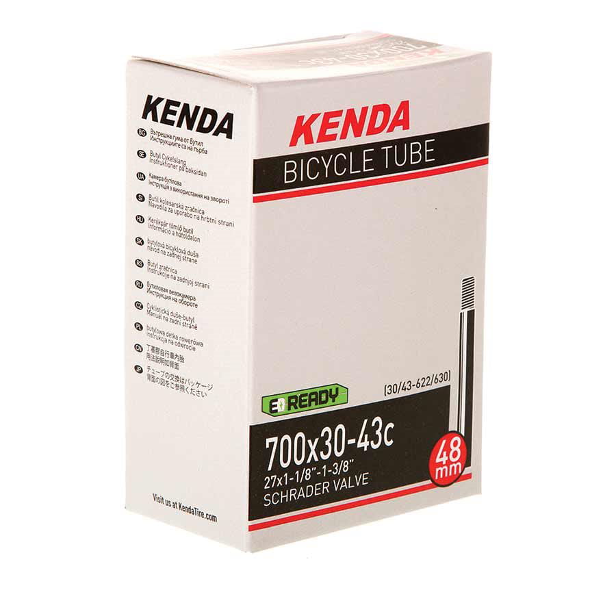 Kenda Bicycle Inner Tube 26 inch X 1.90-2.35 Schrader Valve Bundle Self-Adhesive Patch Kit 