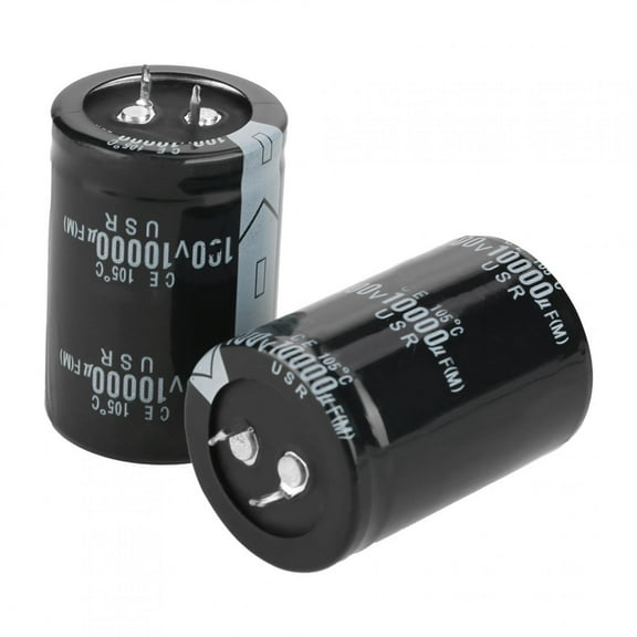 EBTOOLS 2pcs 10000uF 100V Electrolytic Capacitor 105℃ 35X50mm, 100V Capacitor