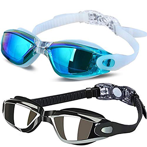 Allpaipai Swim Goggles Swimming Goggles Pack Of 2 Professional Anti Fog No Leaking Uv Protection Wide View Swim Goggles For Women Men Adult Youth Kids Walmart Com Walmart Com