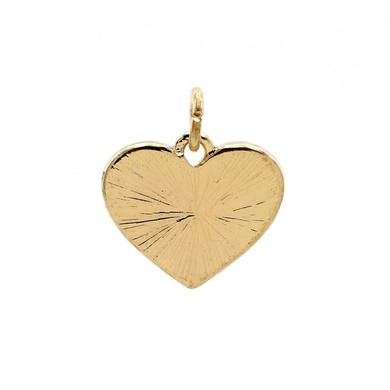 Charmalong™ 14k Gold Plated Peace & Heart Charms by Bead Landing™