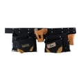 thumbnail image 2 of RAVEN 12 Pocket Black Suede Tool Belt | 7" (17.8 cm) & 4.75" (12.1 cm) Pockets | Cut-Resistant Pocket | Heavy-Duty Construction | Adjustable Belt up to 48" (121.9 cm), 2 of 5