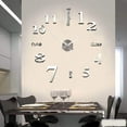 thumbnail image 2 of MERILER DIY Mirror Surface Wall Clock Kit with Acrylic Number Sticker, Easy to Install Large Wall Clock Perfect for Living Room Decoration, 2 of 7