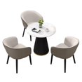 thumbnail image 1 of Large Modern Dining Room Sets 4 Chairs Vanity Table Makeup Round Dining Table Kitchen Juegos De Comedor Garden Furniture Sets My Lux Decor Round, 1 of 17