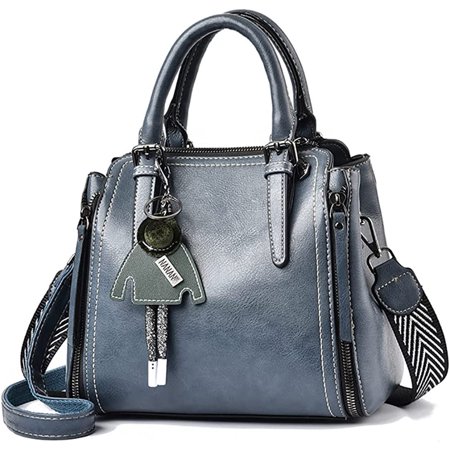 

DanceeMangoo Bucket Hobo Bag for Women Striated Strap Shoulder Handbag Fashion Soild Pendant Decoration Tote Bag