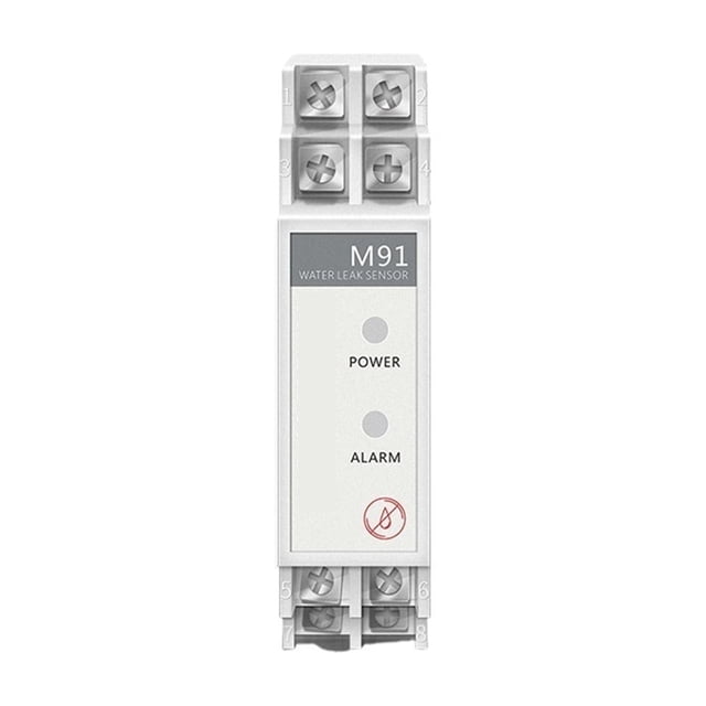 Household Water Leaka Alarm Water Immersion Detector Sound-light Alarm DIN-rail Mounting Water Tank Full Water Alarm e ,Wide Use