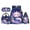 Star Axolotl, variant on KUIFORTI Blue Axolotl Bookbag and Lunchbox Polyester Kid School Bag Set 4 Piece Boys Backpack Pencil Case Water Bottle Sleeve for Teens Elementary Middle School